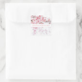 STICKER CARRÉ CHERRY BLOSSOM ENVELOPPE PERSONNALISABLE (Sac)