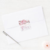 STICKER CARRÉ CHERRY BLOSSOM ENVELOPPE PERSONNALISABLE (Enveloppe)