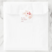 Sticker Carré Cherry Blossom Pink White Wedding (Sac)