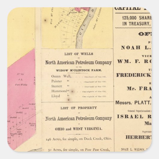 Sticker Carré Cherry Run, propriété (Devant)