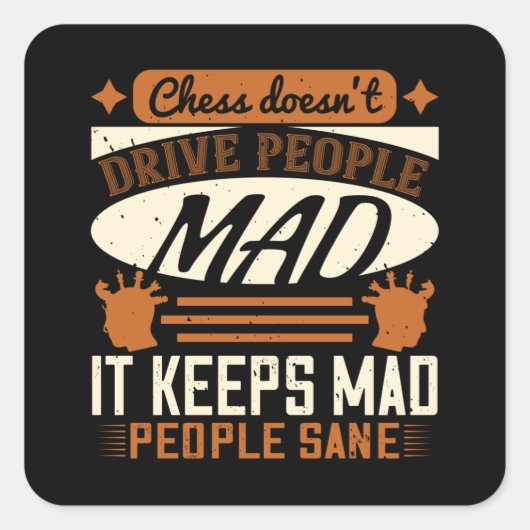 Sticker Carré Chess (Devant)