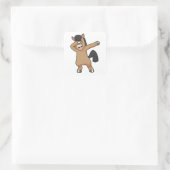 Sticker Carré Cheval à Hip hop Dance Dab (Sac)