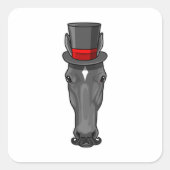 Sticker Carré Cheval avec Cylindre (Devant)