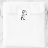 Sticker Carré Cheval de dessin (Sac)