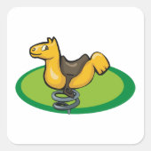 Sticker Carré Cheval de l'aire de jeu (Devant)