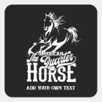 Cheval de quart américain Cowboy sauvage ouest cof