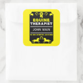 Sticker Carré Cheval Equine Therapist (Sac)