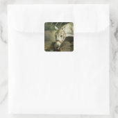 Sticker Carré Cheval et chatons, 1890 (Sac)