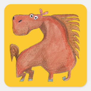 Sticker Carré Cheval Exité