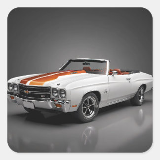 Sticker Carré Chevelle SS Convertible 1970
