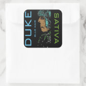 STICKER CARRÉ CHEVEUX BLEUS SATIVA (Sac)