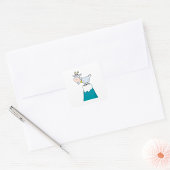 Sticker Carré Chèvre de Longhorn