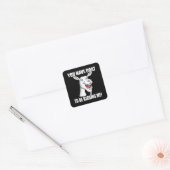 Sticker Carré Chèvre drôle à me moquer lettrage Mignon  (Enveloppe)