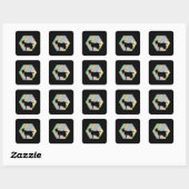 Sticker Carré Chèvre Retro (Feuille)