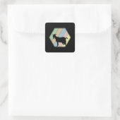 Sticker Carré Chèvre Retro (Sac)