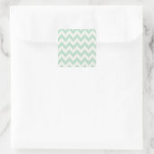 Sticker Carré Chevron vert clair (Sac)