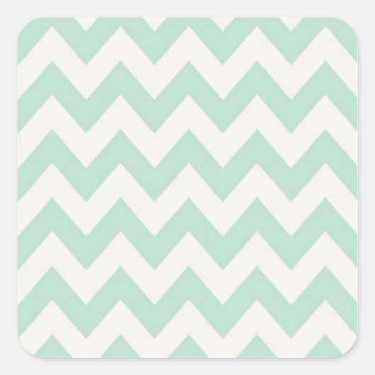 Sticker Carré Chevron vert clair (Devant)
