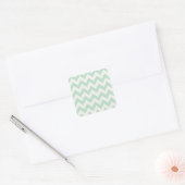 Sticker Carré Chevron vert clair (Enveloppe)