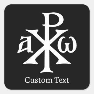 Sticker Carré Chi Rho Christogram