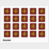 Sticker Carré Chi Rho Christogram (Feuille)