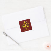 Sticker Carré Chi Rho Christogram (Enveloppe)