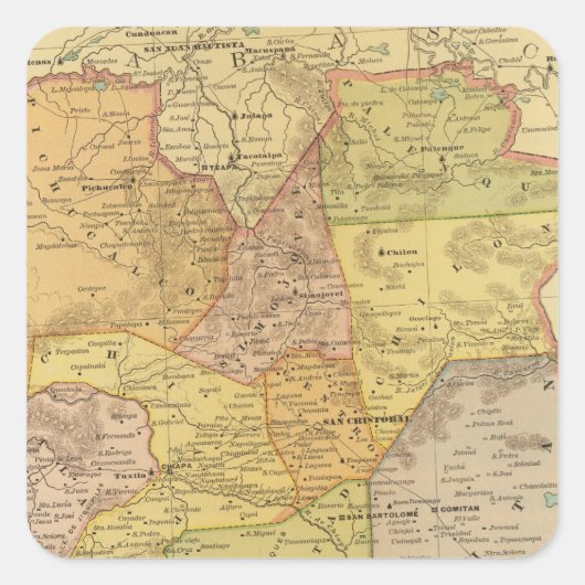 Sticker Carré Chiapas (Devant)