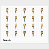 Sticker Carré chibi (Feuille)