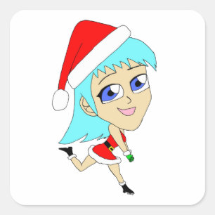 Sticker Carré chibi