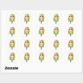 Sticker Carré chibi (Feuille)