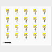 Sticker Carré chibi (Feuille)
