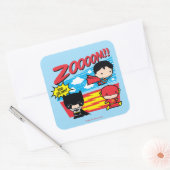 Sticker Carré Chibi Batman Trop Lent ! (Enveloppe)