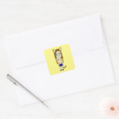 Sticker Carré Chibi Catgirl (Enveloppe)