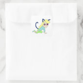 Sticker Carré chibi catgirl    (Sac)