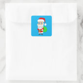 Sticker Carré Chibi Santa Claus (Sac)