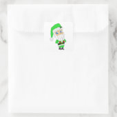 Sticker Carré Chibi Santa green suit (Sac)
