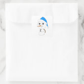 Sticker Carré chibi snowman (Sac)
