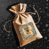 Sticker Carré Chic Motif léopard 16e anniversaire