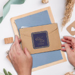 Sticker Carré Chic Navy Gold Royal Design Wedding Enregistrer la<br><div class="desc">Chic Navy Gold Royal Design Wedding Enregistrer la date Sticker Carré. Ajoutez une touche d'élégance intemporelle à votre papeterie mariage avec ce Chic Navy Gold Royal Design Wedding Enregistrer le Sticker Carré Date. Conçu pour impressionner, cet autocollant élégant présente un riche arrière - plan bleu marine orné d'accents dorés chatoyants...</div>