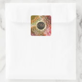 Sticker Carré Chic Tie Dye OM Mandala (Sac)