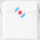 Sticker Carré Chicago Six Pointed Star (Sac)