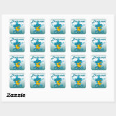 Sticker Carré Chick batteur #7 (Feuille)