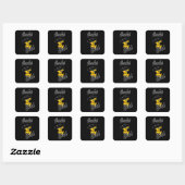 Sticker Carré Chick Crochet #4 (Feuille)