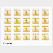 Sticker Carré Chick en biochimie (Feuille)