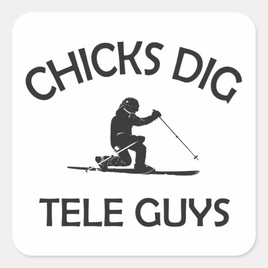 Sticker Carré Chicks Creg Tele Guys (Devant)