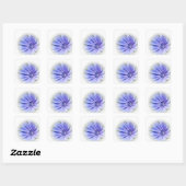 Sticker Carré chicorée bleu pourpre (Feuille)