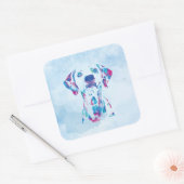 Sticker Carré Chien (Enveloppe)