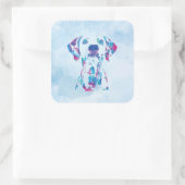 Sticker Carré Chien (Sac)
