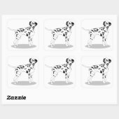 Sticker Carré Chien (Feuille)