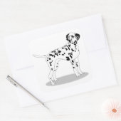 Sticker Carré Chien (Enveloppe)