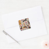 Sticker Carré Chien d'art Otomi (Enveloppe)
